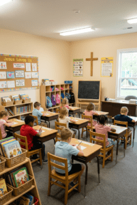 Children in classroom